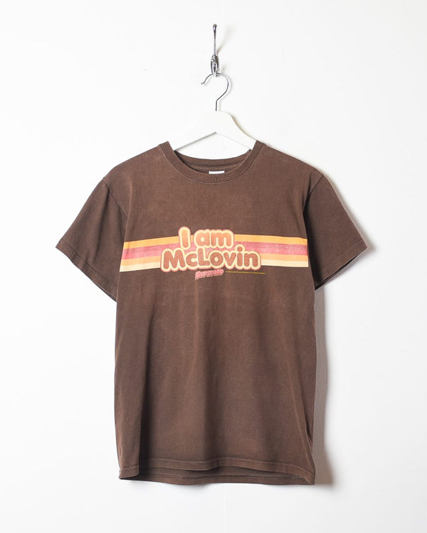 Brown I am McLovin Superbad T-Shirt - Small