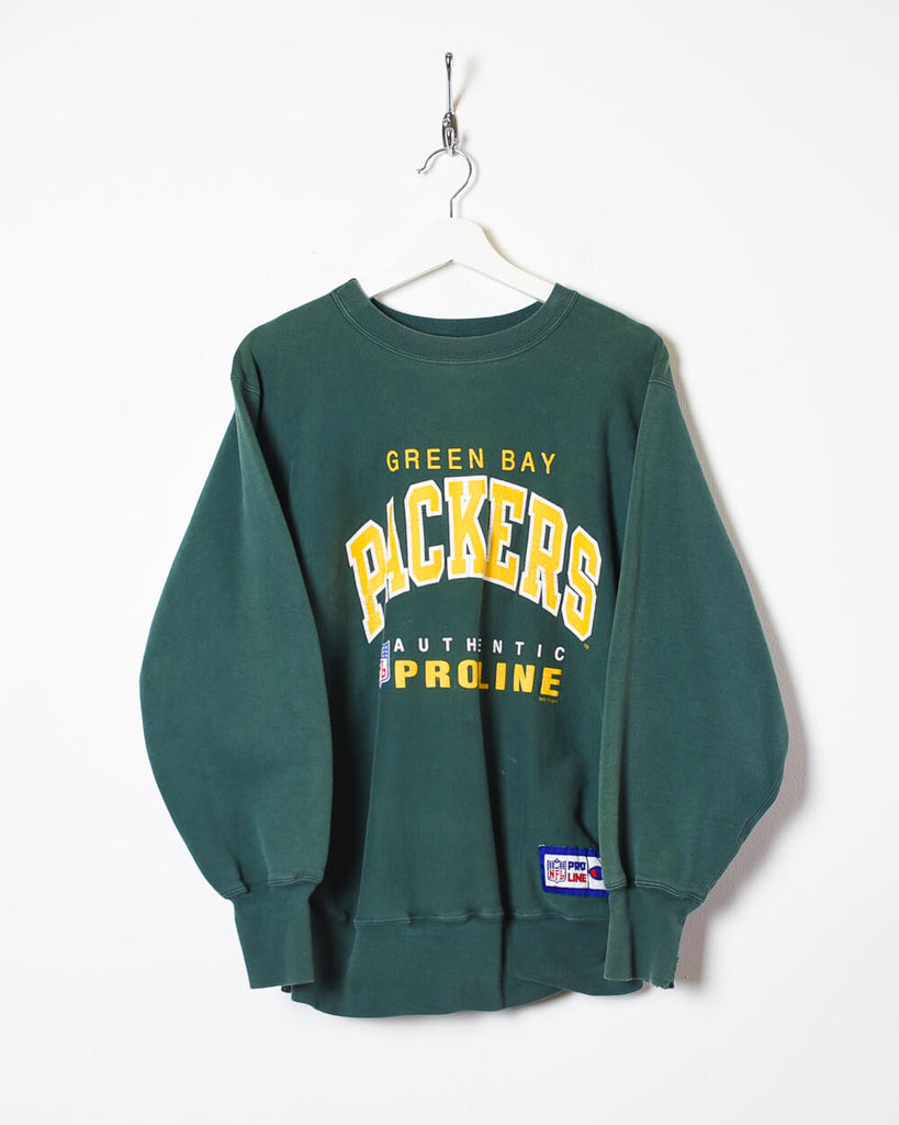 Vintage 90s Green NFL Green Bay Packers Authentic Pro Line Sweatshirt -  Small Cotton– Domno Vintage