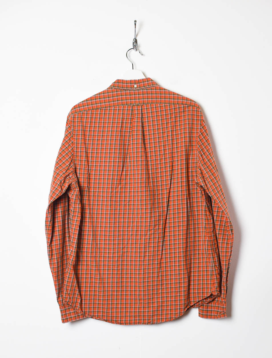 Orange Polo Ralph Lauren Checkered Shirt - X-Large