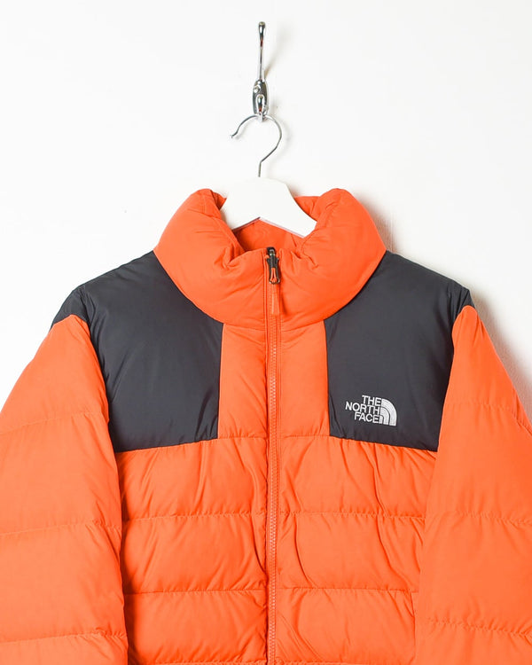 Orange The North Face 700 Down Puffer Jacket - Small