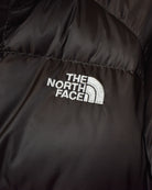 Brown The North Face Women's Hooded 550 Down Puffer Jacket - Large 