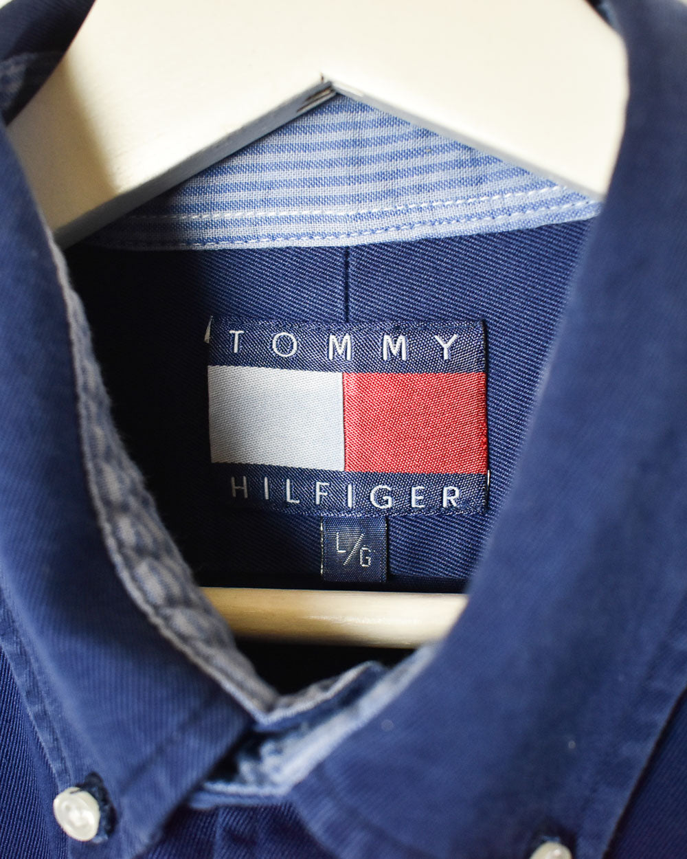 Navy Tommy Hilfiger Shirt - Medium
