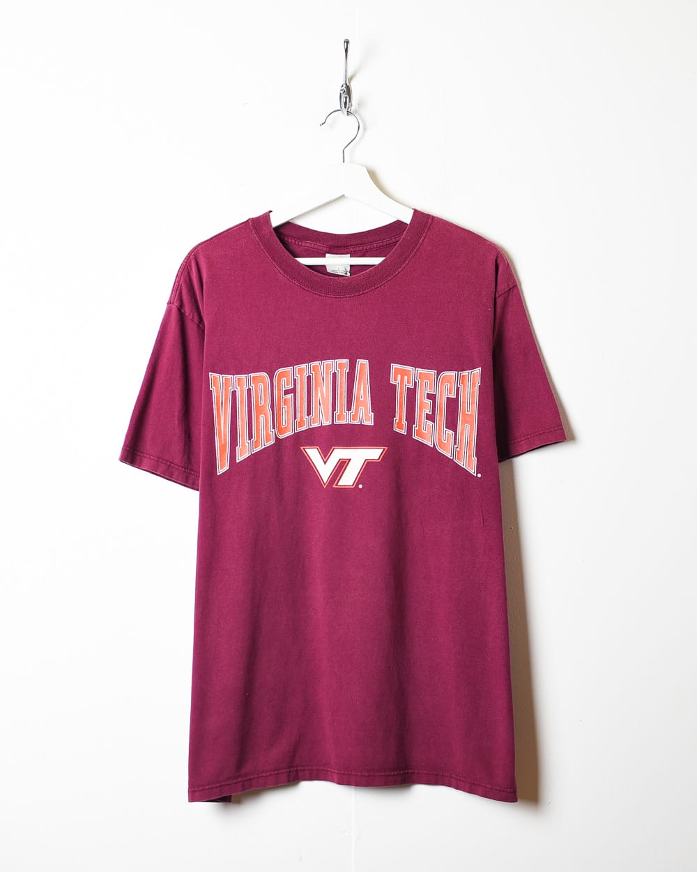 Vintage 90s Maroon Virginia Tech T-Shirt Nude Pic Hq