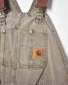 Brown Carhartt Double Knee Dungarees - W40 L29