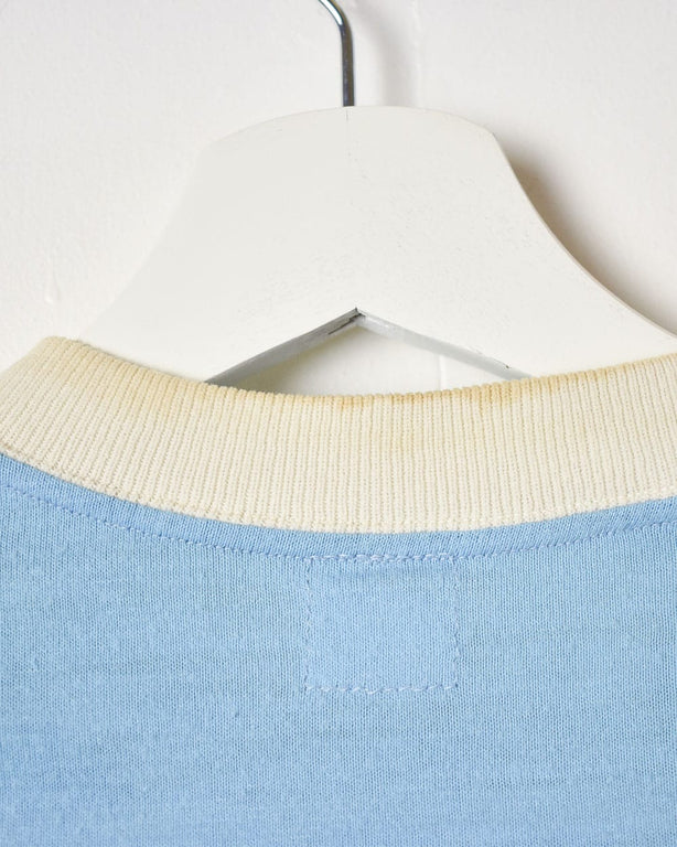 Blue Elvis The King Of Rock And Roll 70s Single Stitch T-Shirt - Medium