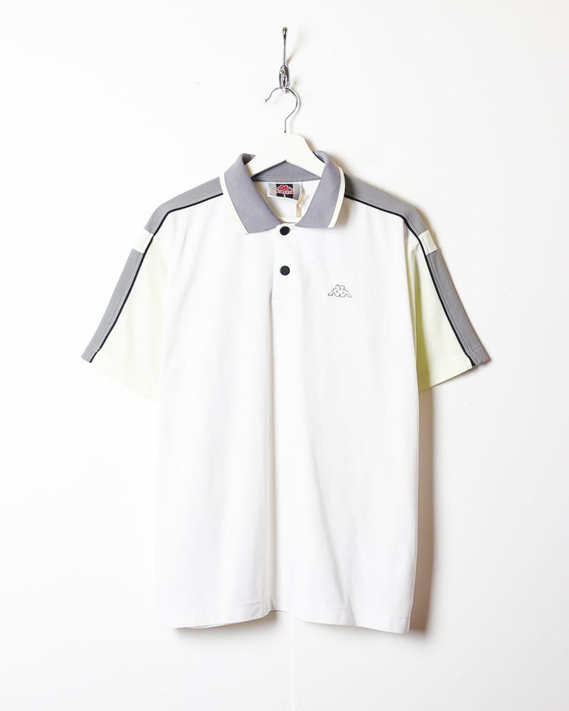 White Kappa Polo Shirt - Small