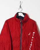 Red Nautica Puffer Jacket - Small