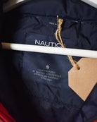 Red Nautica Puffer Jacket - Small