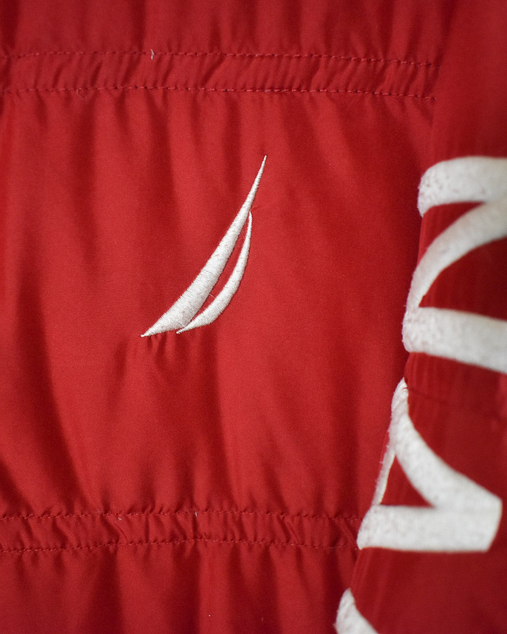 Red Nautica Puffer Jacket - Small