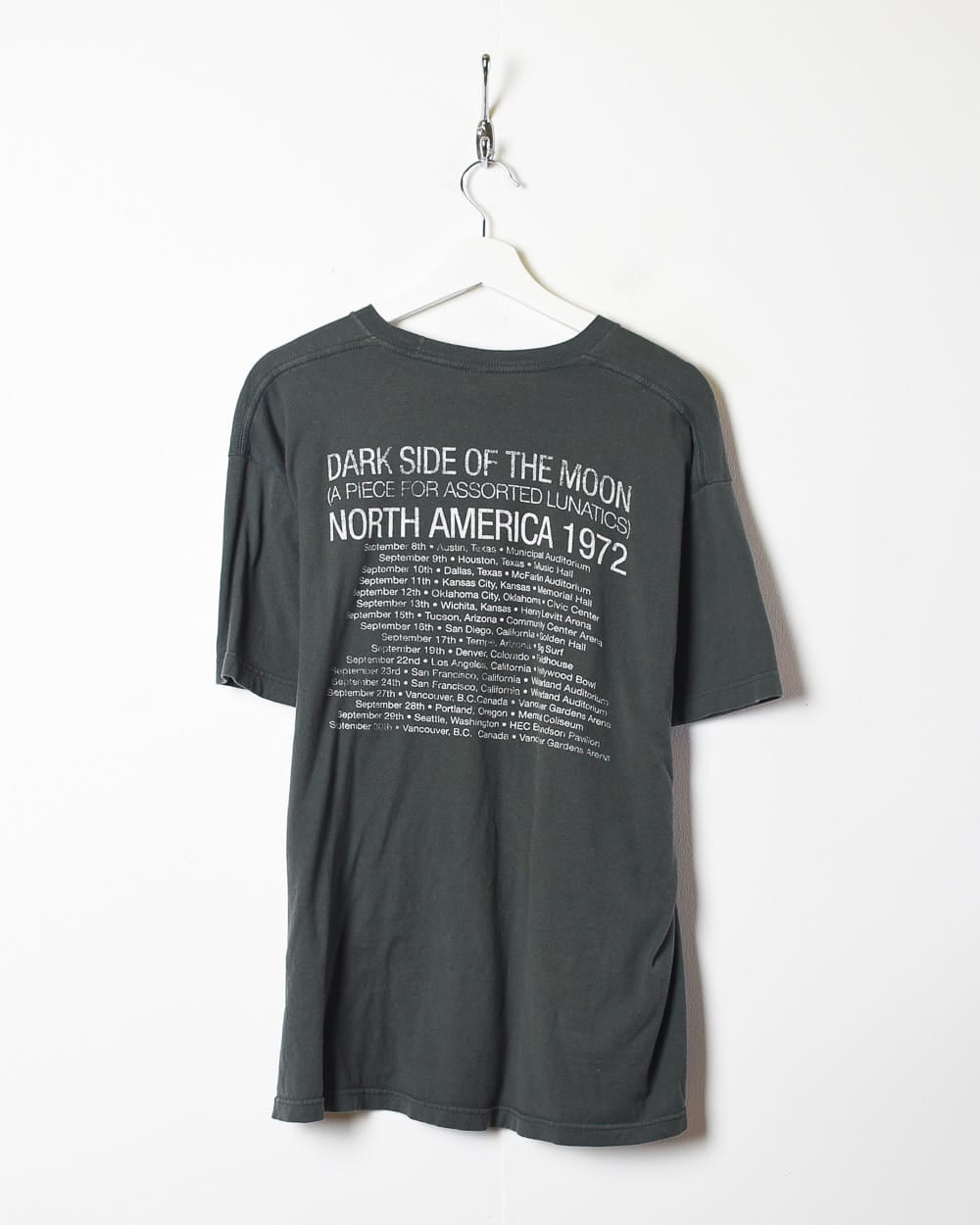 Grey Pink Floyd Dark Side Of The Moon Graphic T-Shirt - X-Large