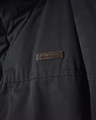 Black Yves Saint Laurent Hooded Parka Jacket - Large