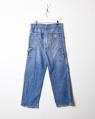 Blue Carhartt Double Knee Carpenter Jeans - W32 L31