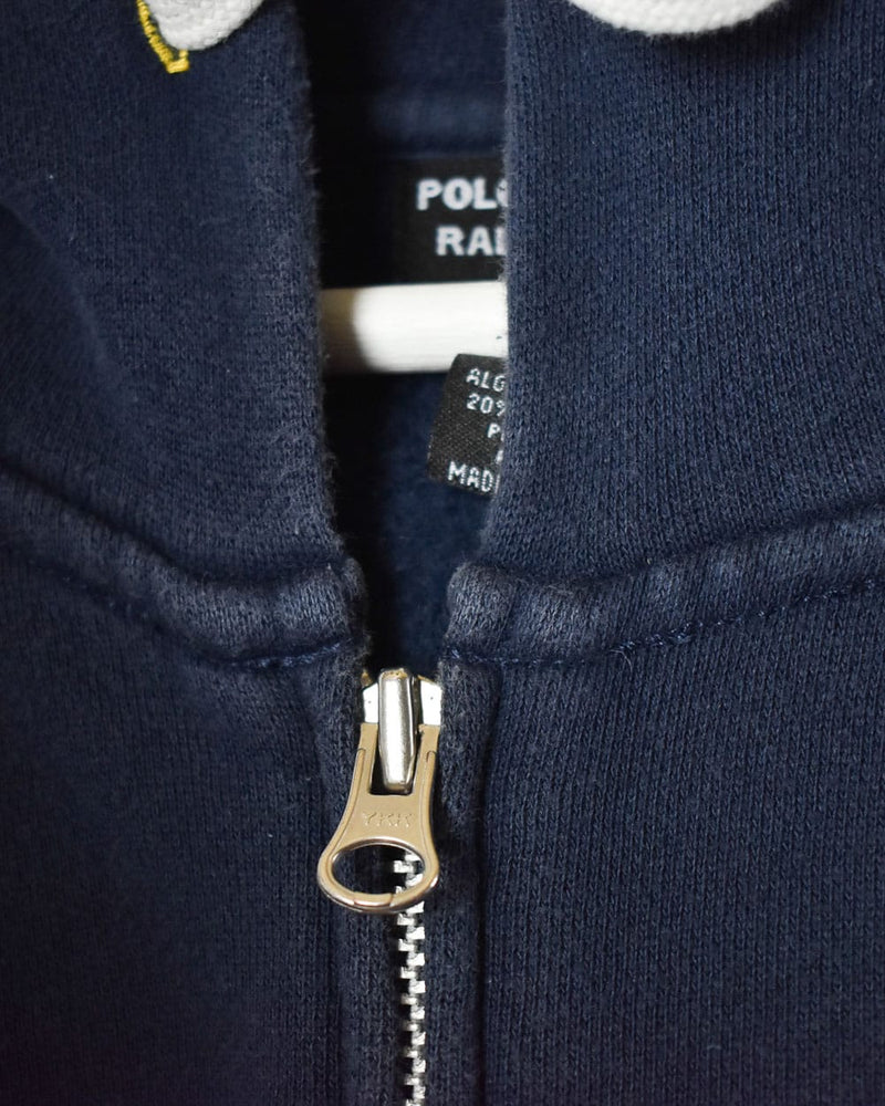 Navy Polo Jeans Co Ralph Lauren Zip-Through Hoodie - Large
