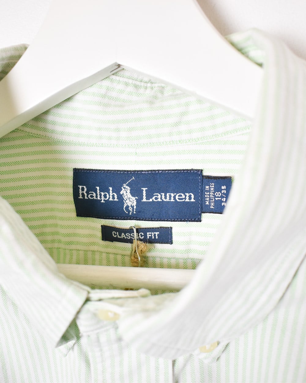 Green Polo Ralph Lauren Striped Short Sleeved Shirt - XX-Large