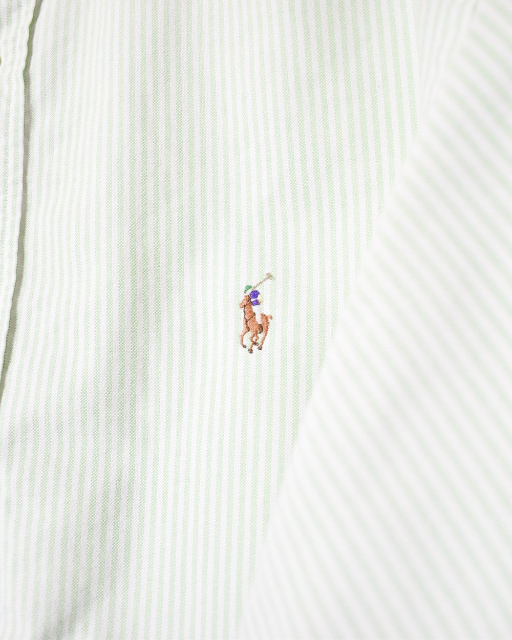 Green Polo Ralph Lauren Striped Short Sleeved Shirt - XX-Large