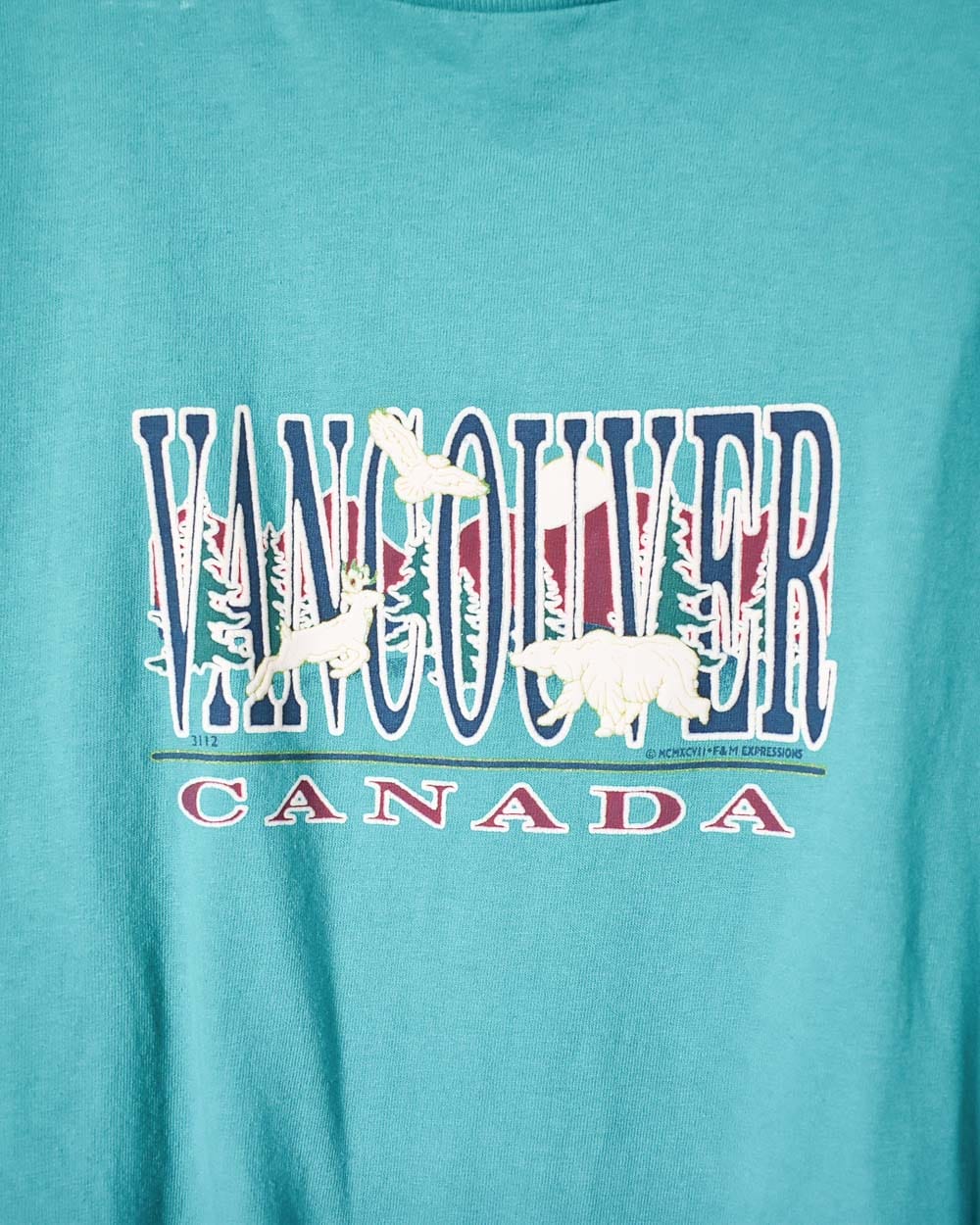 Green Vancouver Canada T-Shirt - XX-Large