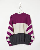 Purple Adidas The Real Sports Clothing Sweatshirt - Medium