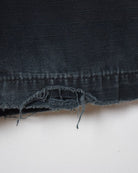 Black Carhartt Distressed Double Knee Cargo Jeans - W32 L31