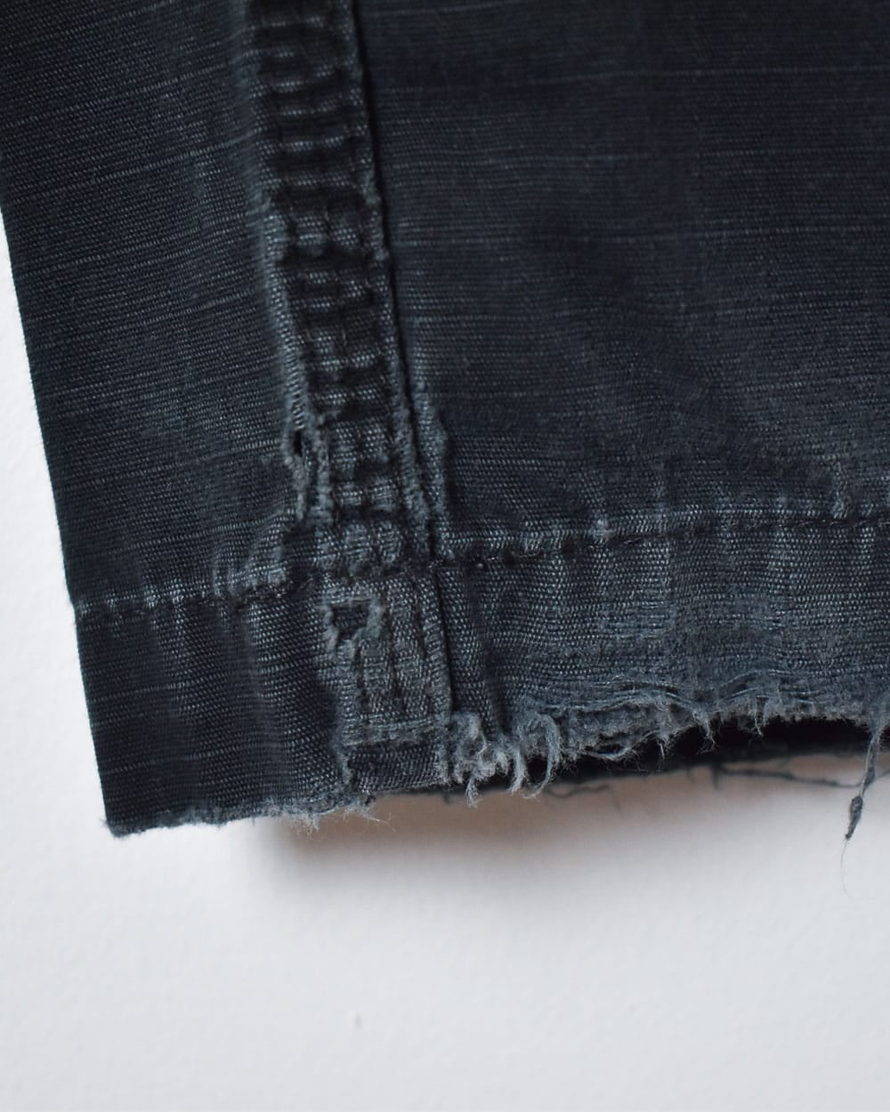 Black Carhartt Distressed Double Knee Cargo Jeans - W32 L31