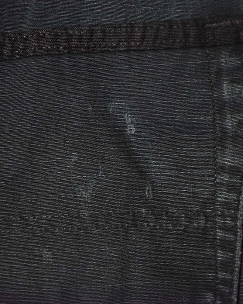 Black Carhartt Distressed Double Knee Cargo Jeans - W32 L31