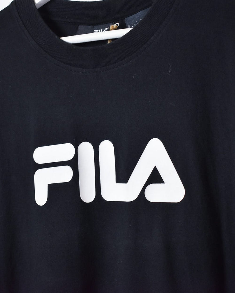 Black Fila T-Shirt - Large
