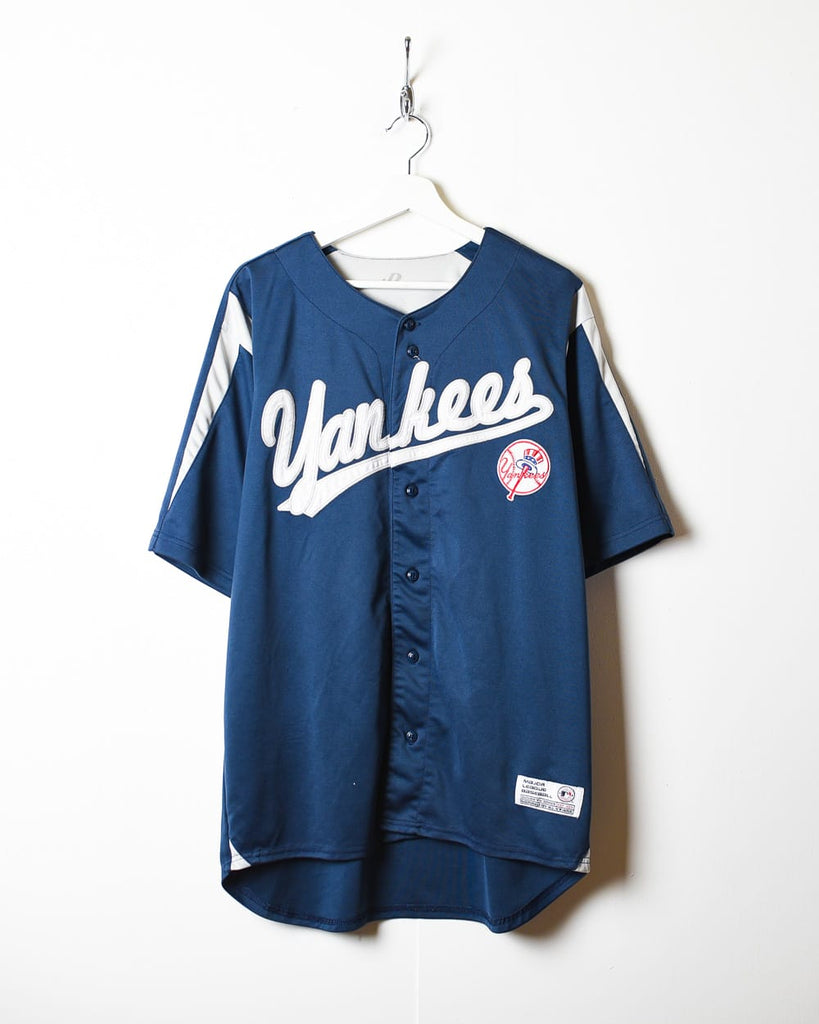 Vintage Russell Athletics New York Yankees Blue With Red Stitched