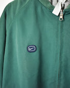 Green Nike Athletic 72 Reversible Hooded Jacket - X-Large