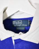 Blue Polo Ralph Lauren Rugby Shirt - Small