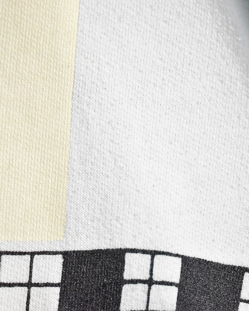 White Puma Patterned Sweatshirt - Small