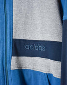 Stone Adidas Zip-Through Sweatshirt - Small