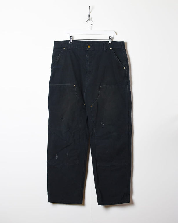 Black Carhartt Double Knee Carpenter Jeans - W38