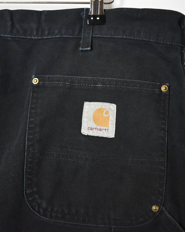 Black Carhartt Double Knee Carpenter Jeans - W38