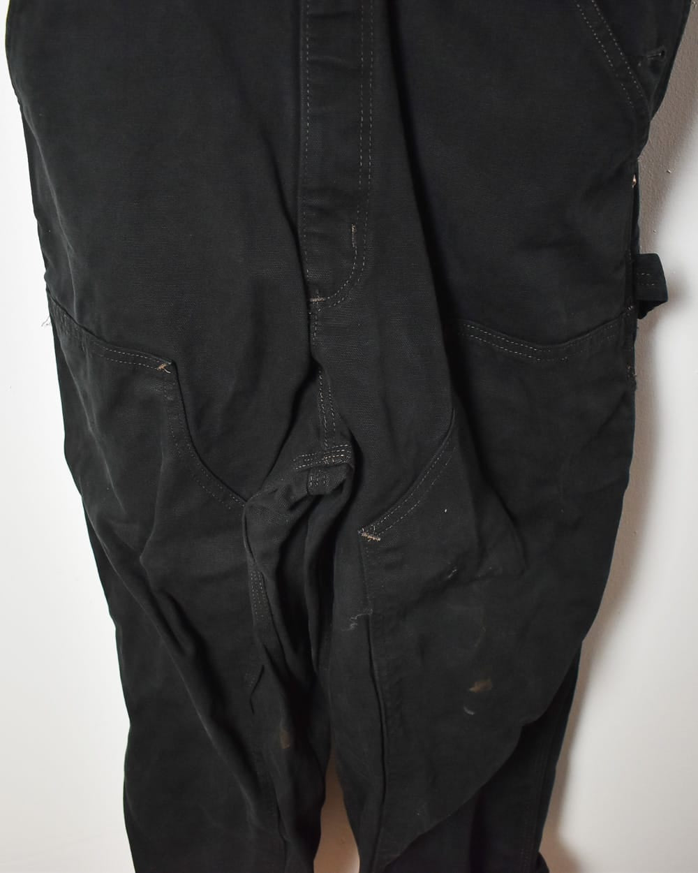 Black Carhartt Workwear Double Knee Dungarees - W36 L31