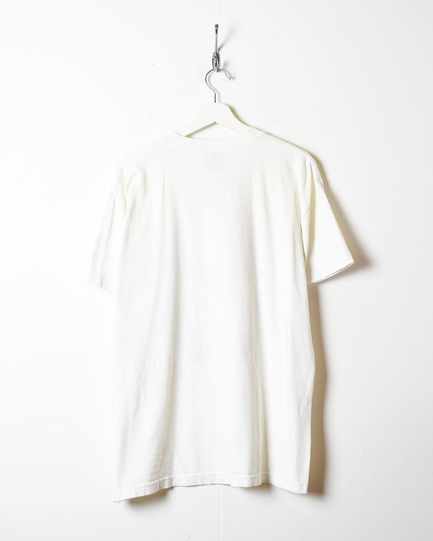 White Cartoon Network Droopy Dog Single Stitch T-Shirt - Large