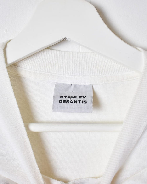 White Cartoon Network Droopy Dog Single Stitch T-Shirt - Large