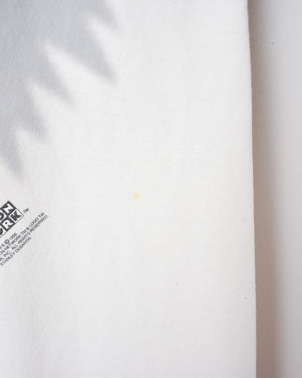 White Cartoon Network Droopy Dog Single Stitch T-Shirt - Large