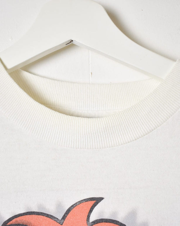 White Cartoon Network Droopy Dog Single Stitch T-Shirt - Large