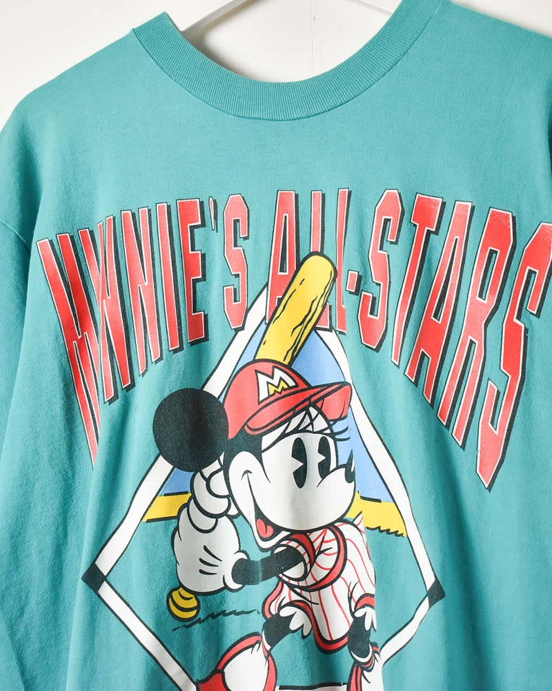 Green Disney Minnie's All-Stars Baseball Graphic T-Shirt - X-Large