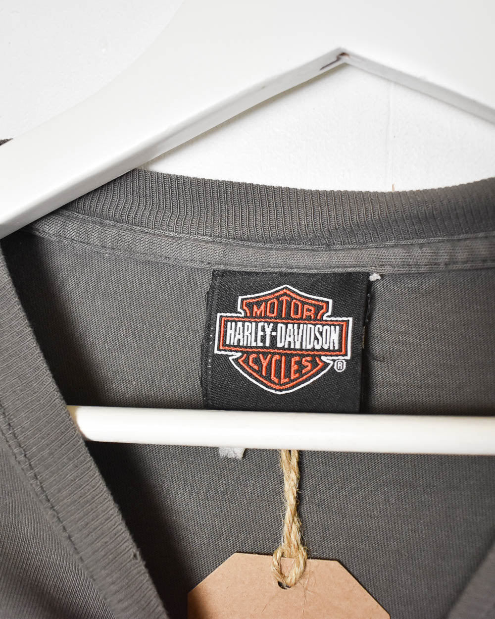 Grey Harley Davidson One Hot Ride Long Sleeved T-Shirt - Large