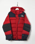 Red The North Face Hooded Summit Series 800 Down Puffer Jacket - X-Large