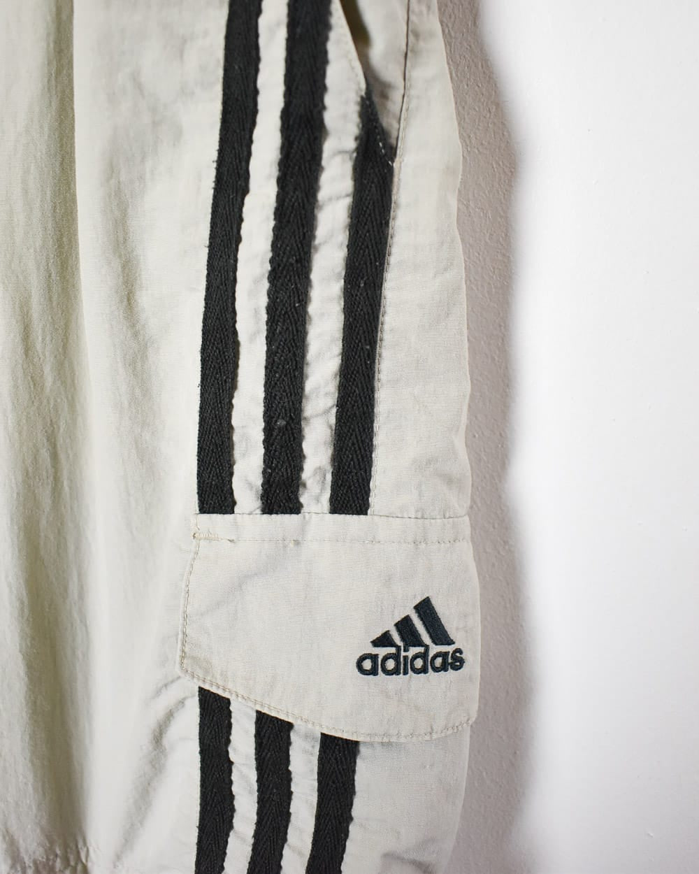 Neutral Adidas Cargo Mesh Shorts - Large