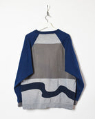 Navy Adidas Rework Sweatshirt - Medium