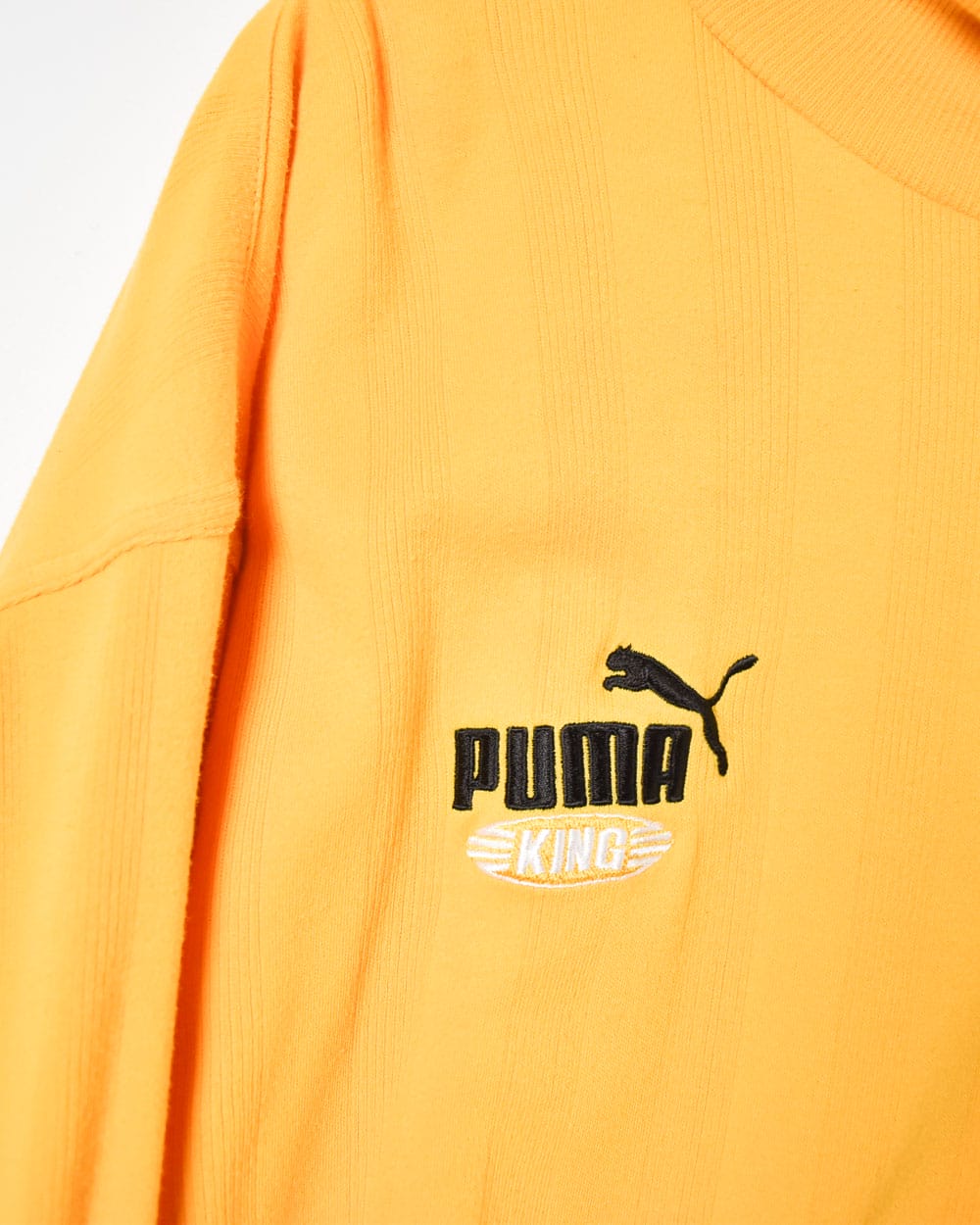 Yellow Puma King Turtle Neck Sweatshirt - X-Large