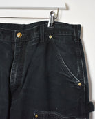Black Carhartt Double Knee Carpenter Jeans - W34 L32