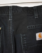 Black Carhartt Double Knee Carpenter Jeans - W34 L32