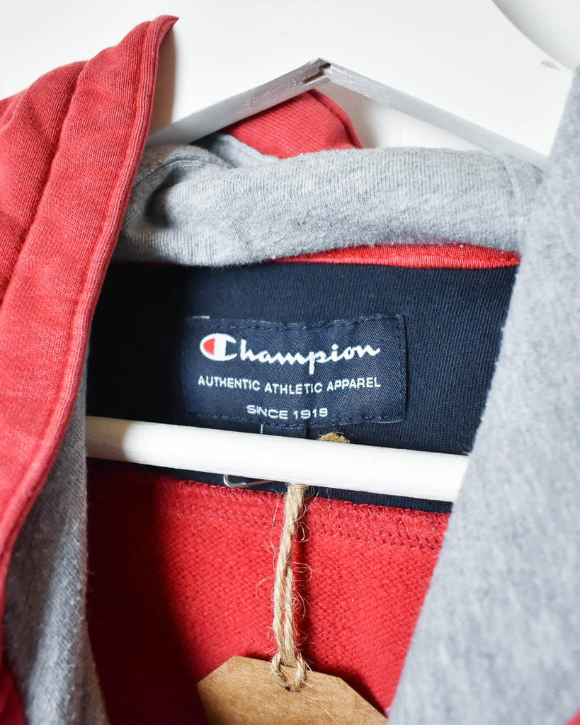 Vintage 00s Cotton Red Champion San Francisco Est. 1849 Hoodie - Small–  Domno Vintage