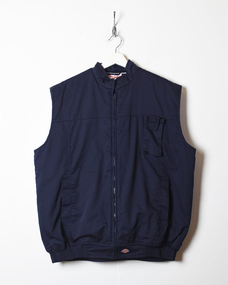 Navy Dickies Quilted Gilet - X-Large