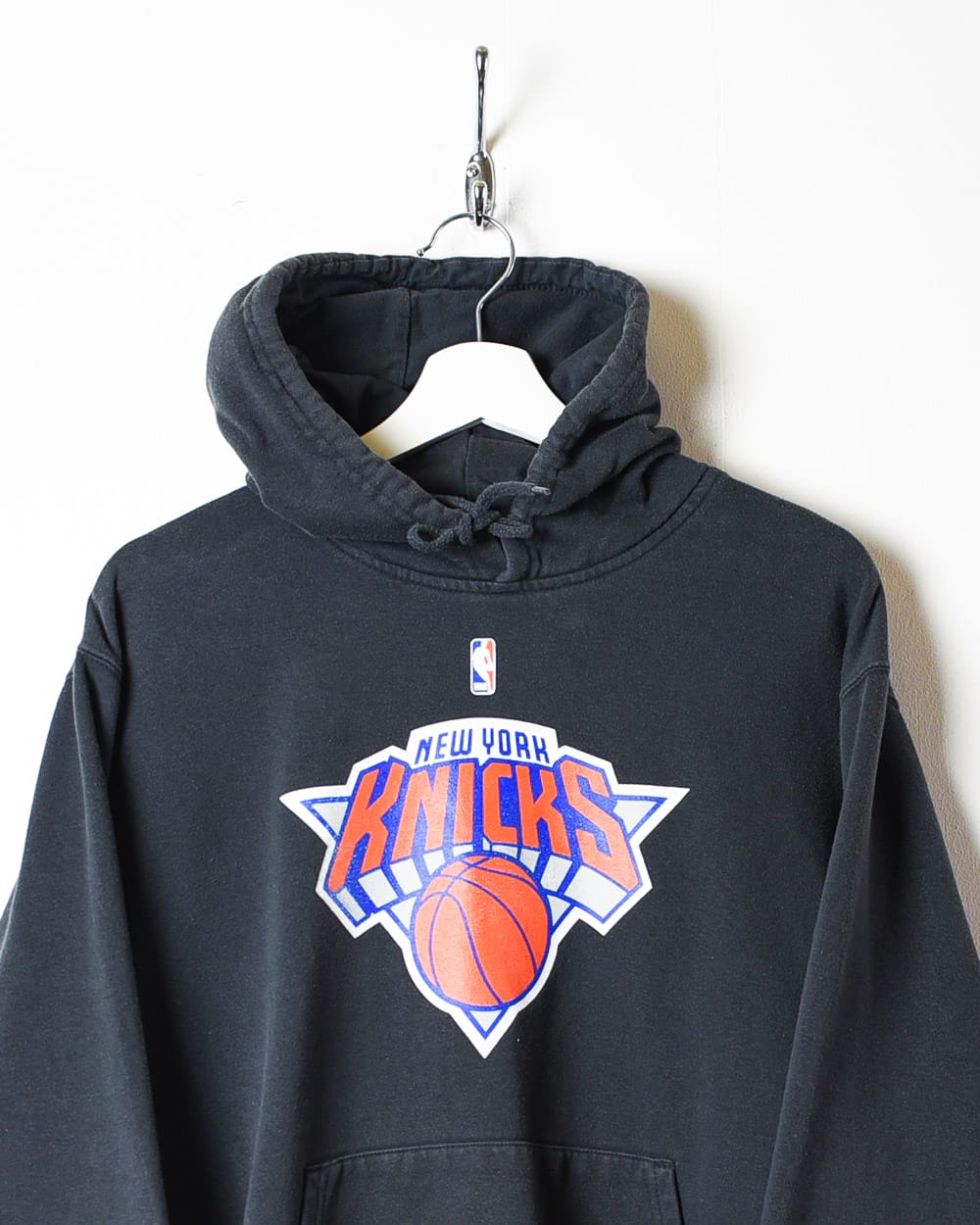 Vintage 00s Black Majestic NBA New York Knicks Hoodie - Medium