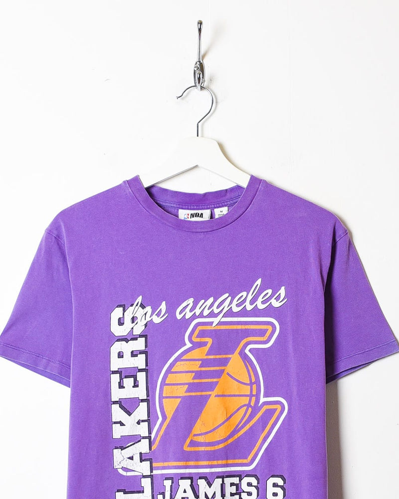 Vintage 10s+ Purple NBA Los Angeles Lakers LeBron James 6 T-Shirt - Large  Cotton– Domno Vintage