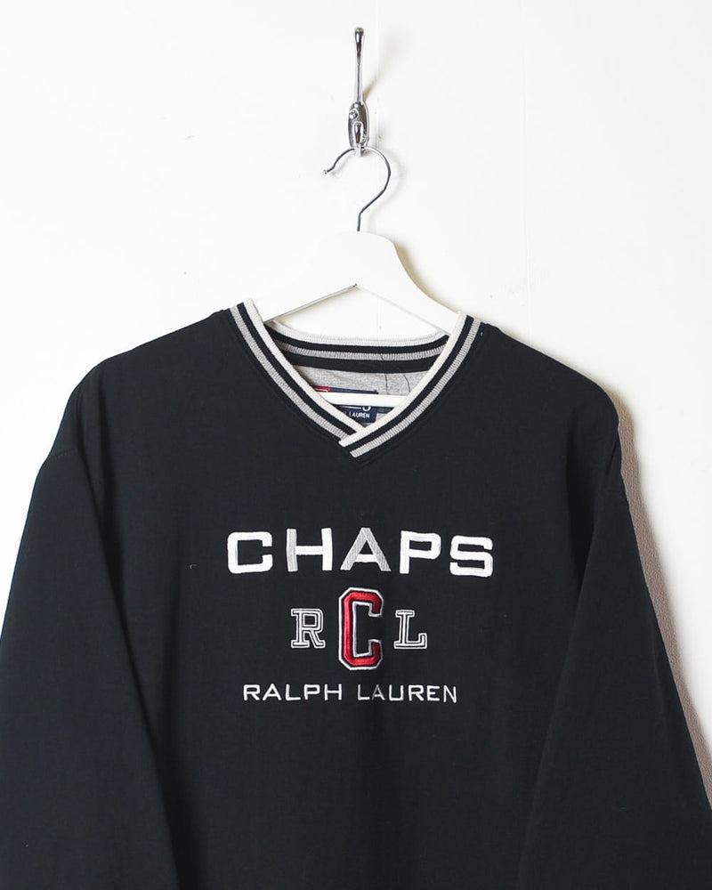Black Chaps Ralph Lauren Sweatshirt - Medium